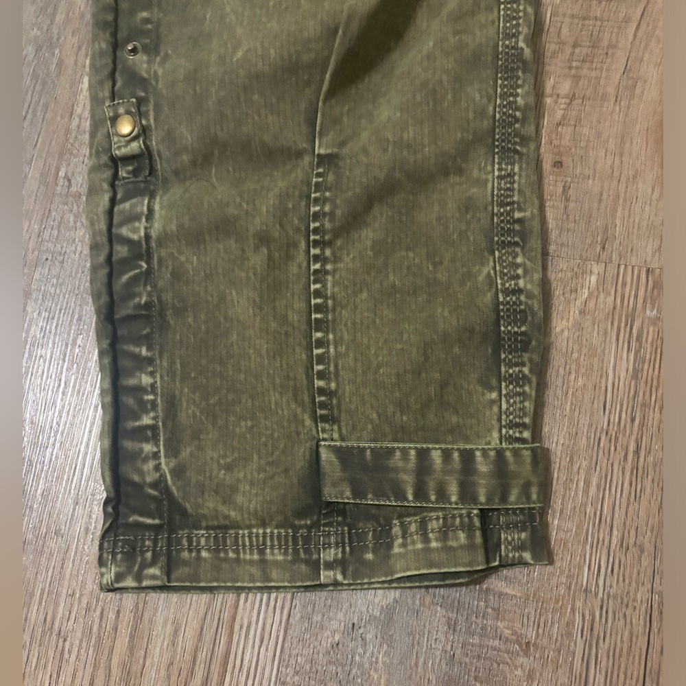 Free People Can't Compare Cargo Pants In Dusty Olive - Picture 7 of 15